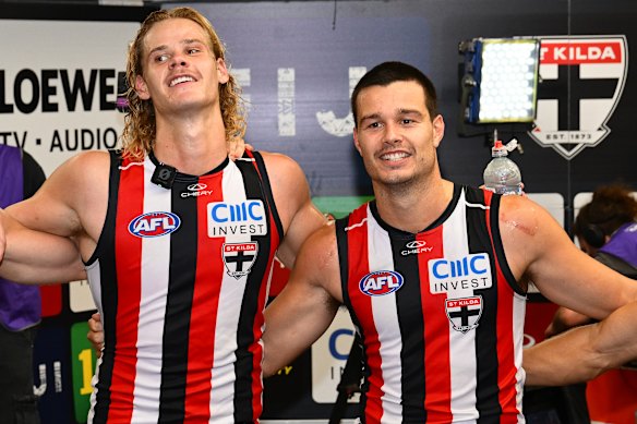 St Kilda stars Tom De Koning and Jack Silvagni were huge names at Carlton before leaving the Blues as free agents. 