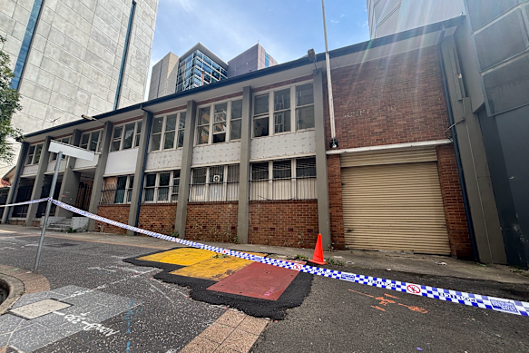 A fire at the old PCYC building on Hassall Street in Parramatta’s CBD is being treated as suspicious.