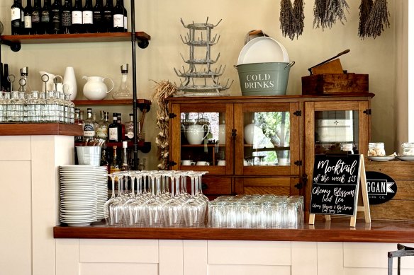Laggan Pantry has rustic charm.