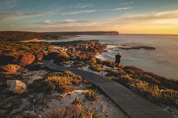 Sunrise from the Royal National Park’s Coast Track, an hour drive from the Sydney CBD.