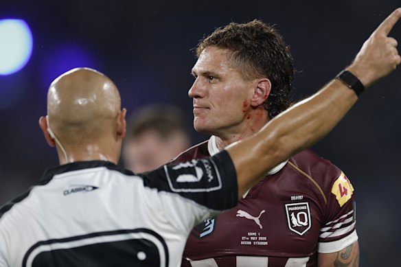 Ashley Klein’s decision to send off Kalyn Ponga turned Origin I on its head.