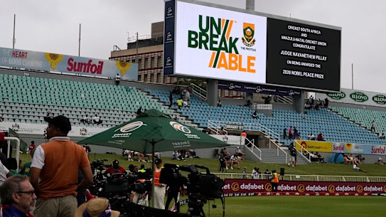 The stands have been largely empty in Kingsmead.
