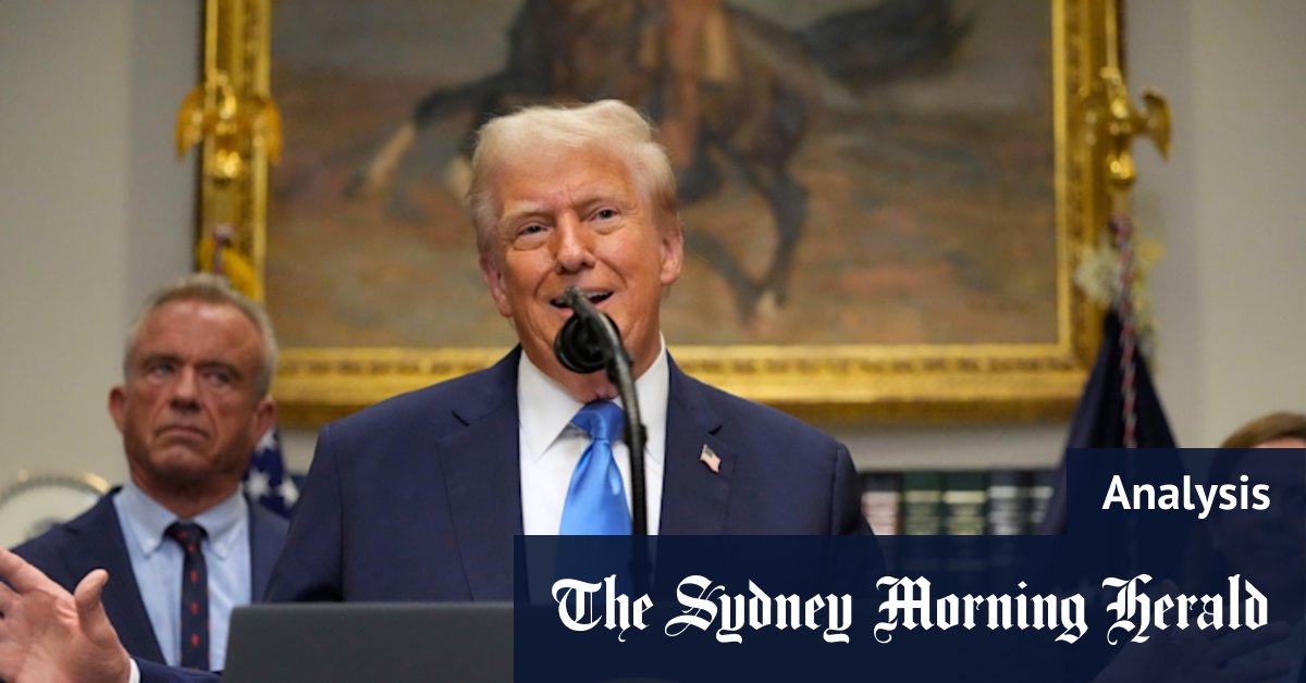 Donald Trump’s comments on paracetemol, autism and vaccines are dangerous