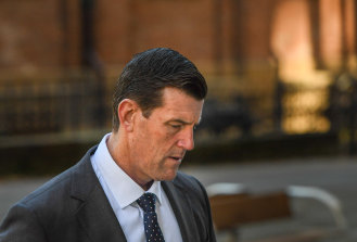 Ben Roberts-Smith devant la Cour fédérale de Sydney mardi.