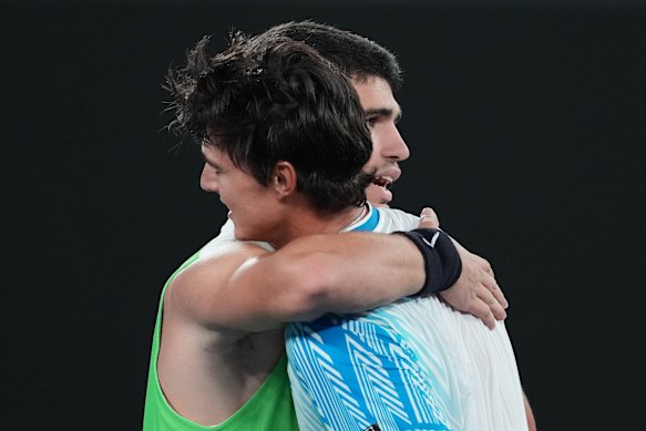 Carlos Alcaraz eliminated Australia’s Adam Walton in the first round.