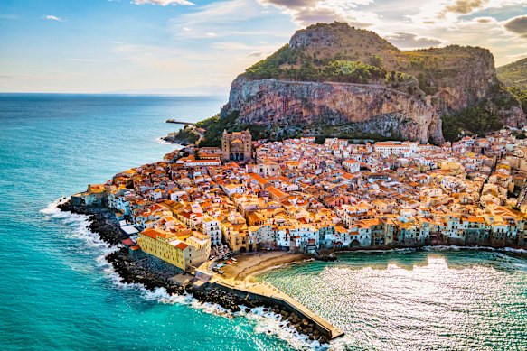 The medieval village of Cefalu, Sicily.