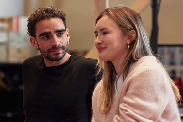Lyndon Watts and Cleo Lee-McGowan during rehearsals for Victorian Opera’s Abduction.