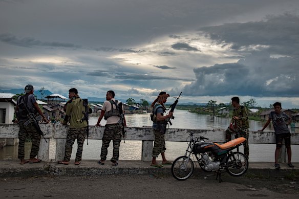 Moro Islamic Liberation Front fighters in 2017.