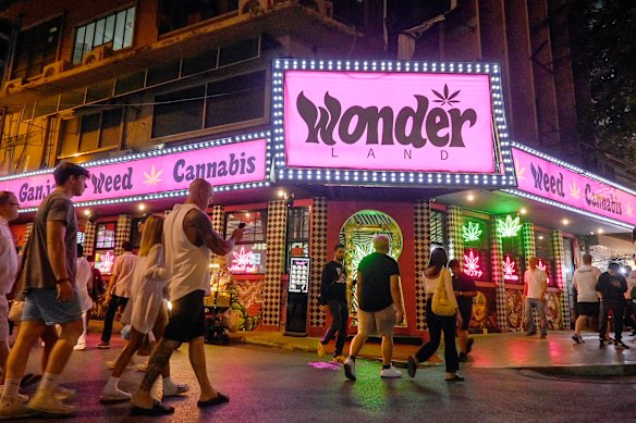 Cannabis was decriminalised in Thailand in 2022, leading to a boom in dispensaries. 