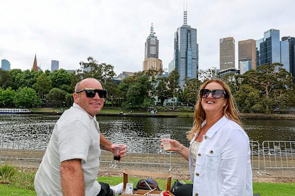 Darren Parker and Kellie Lovett are spending their first New Year’s together as a couple.