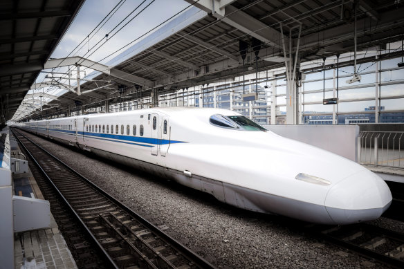 Fast trains like those found in Japan are doomed to remain on the fantasy list (2017 picture caption). The more things change ....