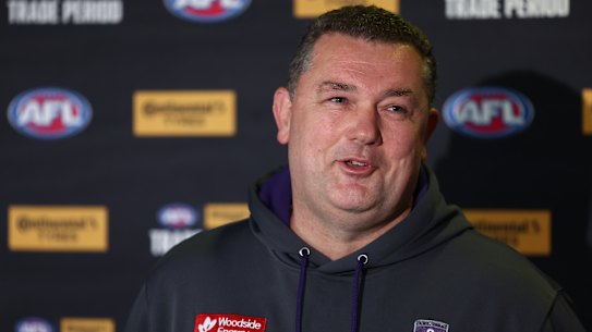 Fremantle list boss David Walls is one of the masterminds of the Dockers’ rise.