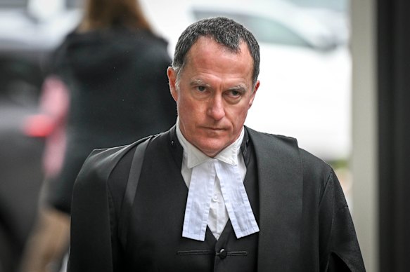 Defence consel Colin Mandy, SC, outside court on Tuesday.