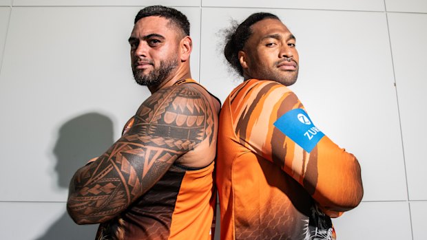  Royce Hunt and new recruit Bunty Afoa have dropped about 15kgs between them