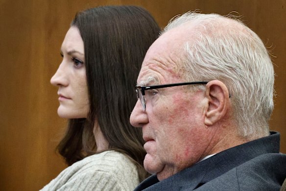 Lindsay Clancy and her attorney Kevin Reddington in court.