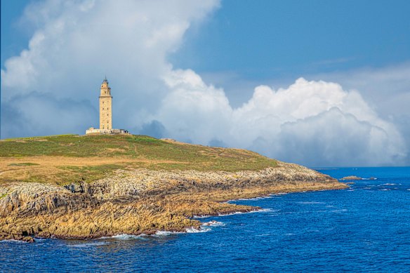 The ancient Tower of Hercules in north-western Spain is Rome’s longest surviving lighthouse. 