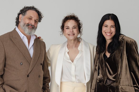 Sigrid Thornton with her Fiddler on the Roof co-stars, Troy Sussman and Alexis Fishman.