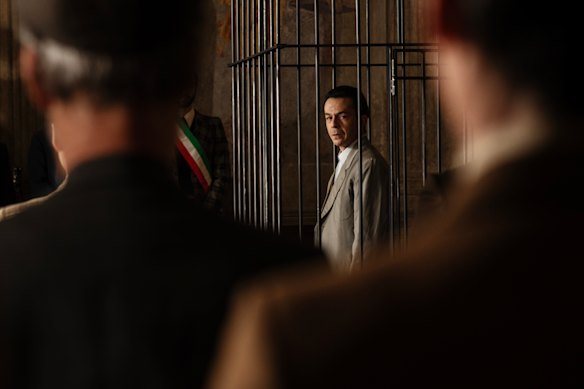 Marco Bullitta, as the accused Stefano Mele, in The Monster of Florence.