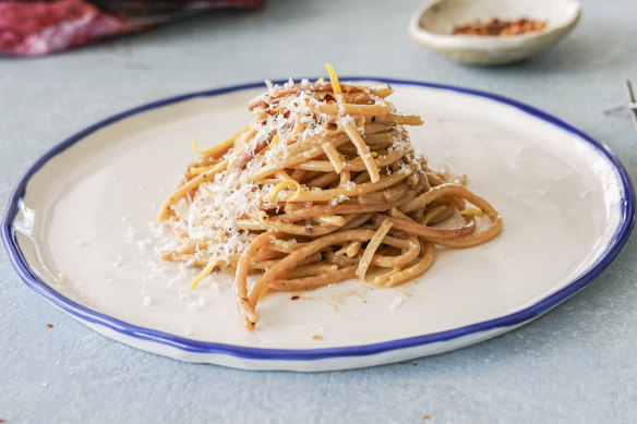 Cook pasta al dente to make it healthier.