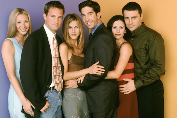  Lisa Kudrow, Matthew Perry, Jennifer Aniston, David Schwimmer, Courteney Cox and Matt LeBlanc in 1995.
