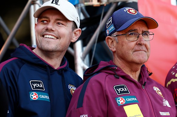 Neale and Fagan at the 2024 grand final parade