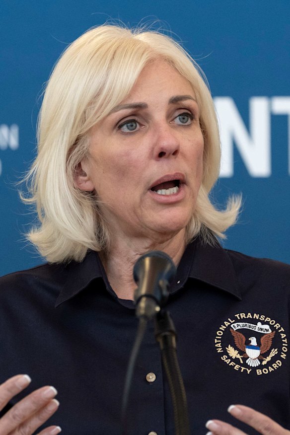 NTSB chair Jennifer Homendy said a series of contributing factors were being examined. 
