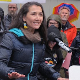 Mary Peltola, whose campaign catchcry is “Fish, family, freedom”, is neck-and-neck in the polls with Dan Sullivan.