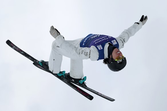 Laura Peel competes at a World Cup event at Lake Placid in New York last month.