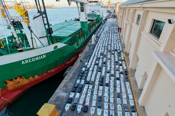 In May, the Spanish Civil Guard seized 30 tonnes of cocaine bound for Europe on the Arconian