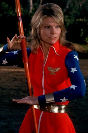 Wait, what golden lasso? Cathy Lee Crosby in the 1974 television movie Wonder Woman.