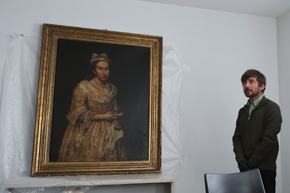 Giuseppe Ghislandi’s <i>Portrait of a Lady </i> on display in Argentina this week.