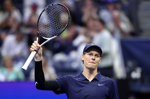Jannik Sinner after his win.