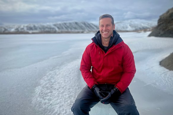 Williams in Iceland in 2024, shortly before setting another world record. 