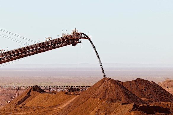 Fortescue’s Cloudbreak iron ore processing facility in the Pilbara.