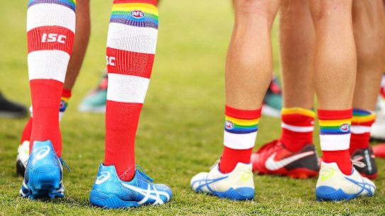 The AFL encourages local clubs to hold themed rounds, including pride matches.
