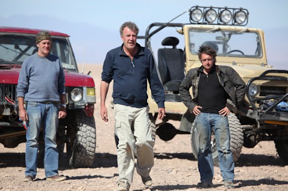 Wilman was behind many of the show’s wackier challenges to presenters James May, Jeremy Clarkson and RIchard Hammond (seen here in 2009).
