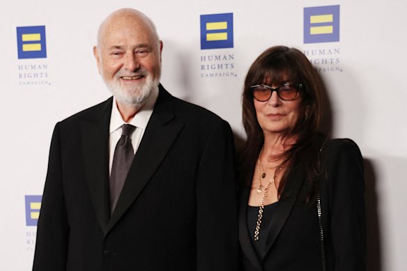 Rob Reiner and wife Michele Singer Reiner at a function in Los Angeles in March.