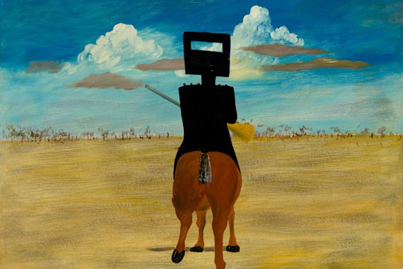 Sydney Nolan’s Ned Kelly, 1946.