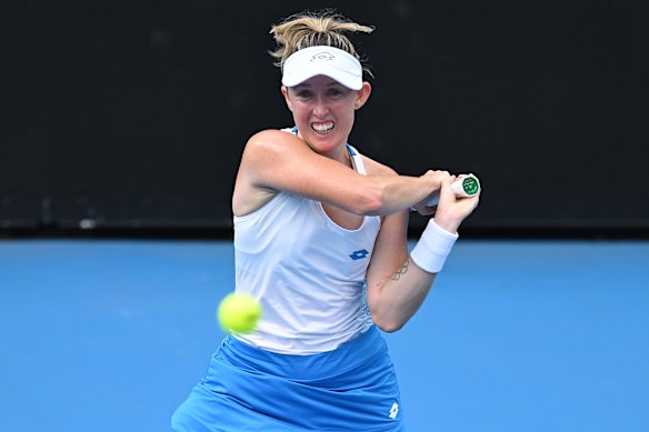 Storm Hunter in action at Melbourne Park.