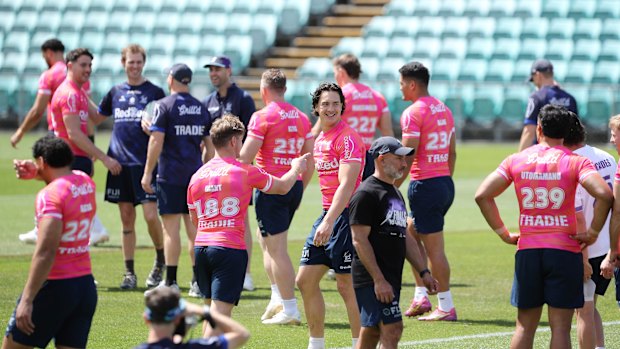 Melbourne Storm at their captain’s run.