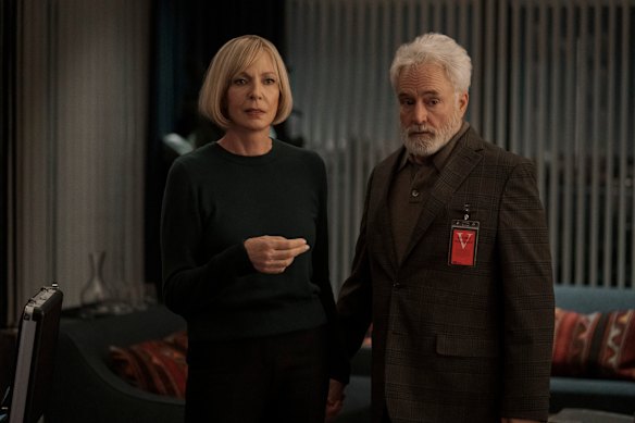 Allison Janney as Grace Penn, Bradley Whitford as Todd Penn in The Diplomat.