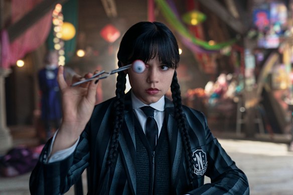 Jenna Ortega cements her reputation as a major new star playing Wednesday Addams.