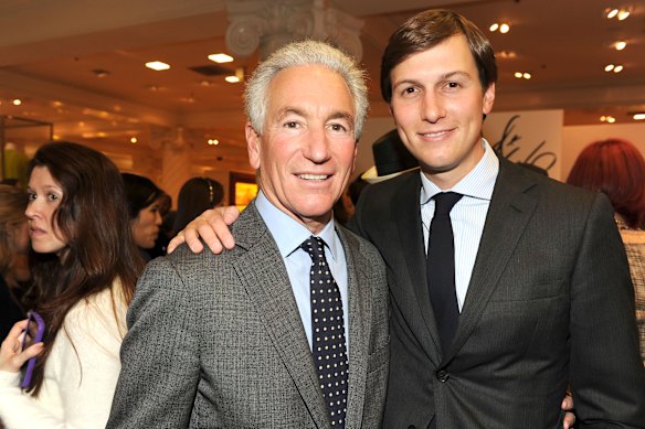 Jared Kushner with his father, Charles