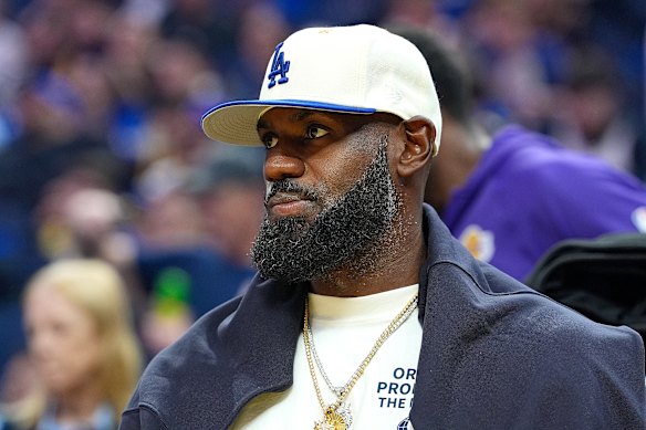 LeBron James at an NBA pre-season match earlier this month.