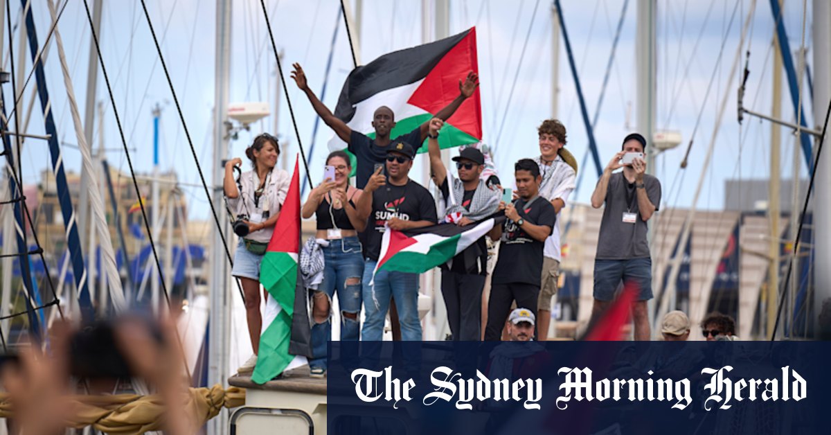 Officials fear for Australians in Gaza flotilla swarmed by drones