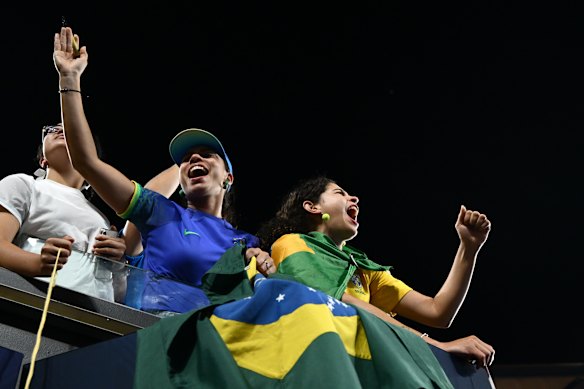 Brazilian fans follow Fonseca across the globe in large numbers.