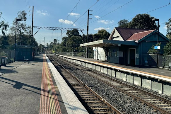 The man lost consciousness and died at Merri station on Friday night, police say.