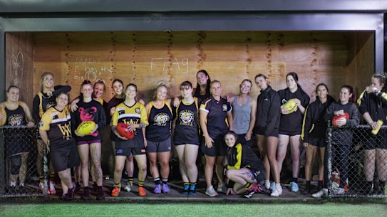 Worri Yallock women’s footy team.