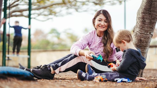 Nanny Fiorella Arena now finds her work is for parents working remotely, rather than going into the office.