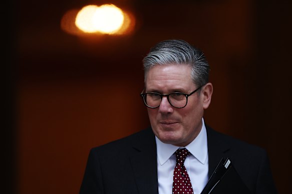 Seizing the moment: British Prime Minister Keir Starmer.